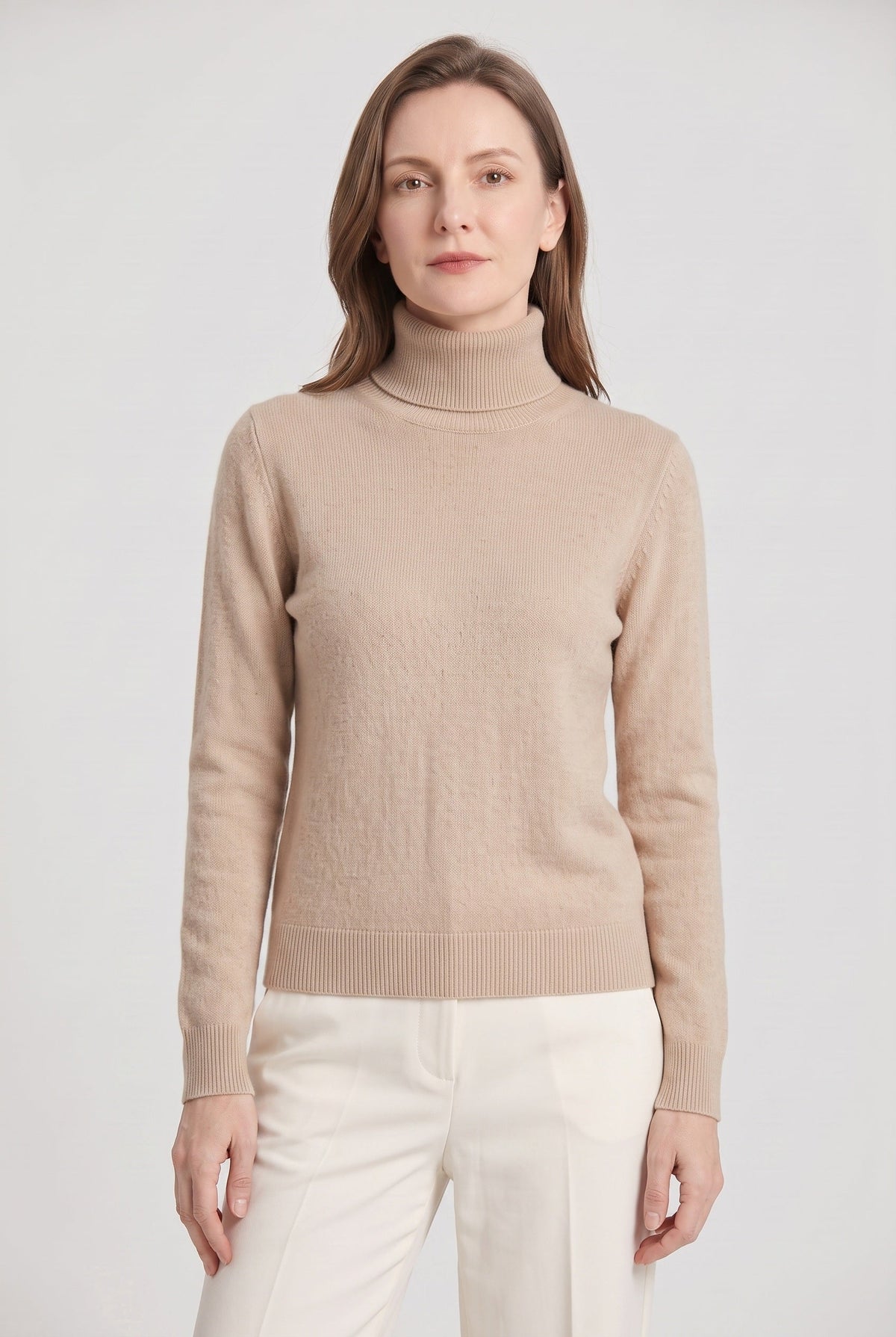 Women’s Jumper | Roll Neck with Ribbed Trims