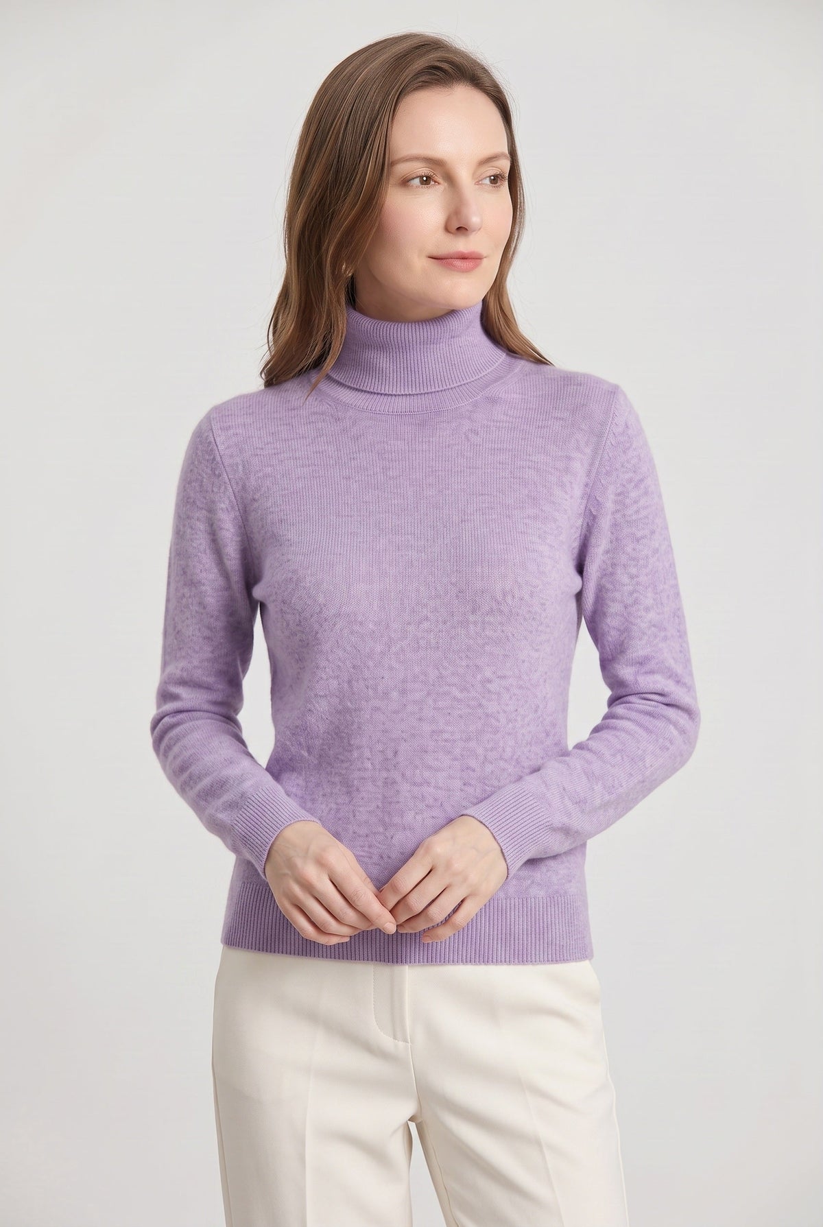 Women’s Jumper | Roll Neck with Ribbed Trims