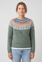 Women's Knitted Jumper | Nordic Geometric