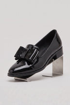 Women’s Loafers | Bow Detail with Low Block Heel