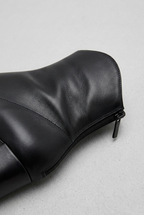 Women's Pointed Toe Block Heel Ankle Boots | Side Zip Closure