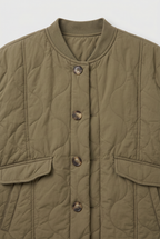 Women's Quilted Coat | Button Down