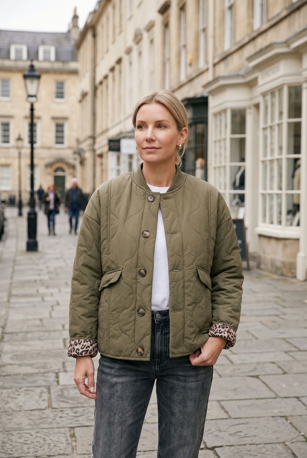 Women's Quilted Coat | Button Down