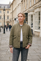 Women's Quilted Coat | Button Down