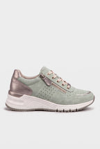 Women's Trainers | Wedge Zip Elastic Lace