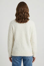 Women's V Neck Long Sleeve Knit Cardigan | Button Down