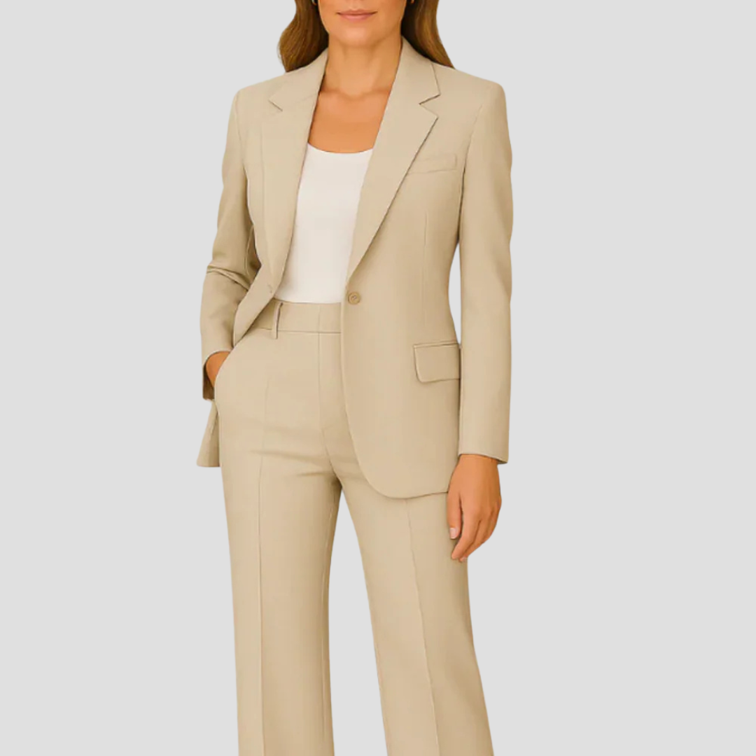 Valmira | Tailored Blazer and Straight-Leg Pants Suit