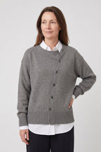 Women's Cardigan | Button-Front Drop Shoulder