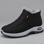 Women’s Quilted Slip-On Black Ankle Boots