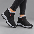 Women’s Quilted Slip-On Black Ankle Boots
