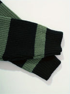 Sawyer | Color-Blocked Button-Neck Sweater