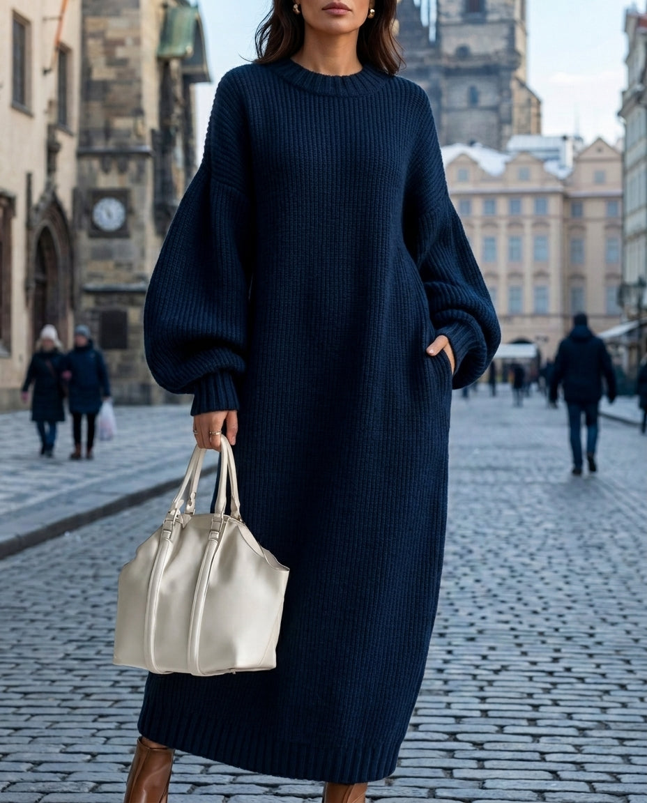 Adara Women's Oversized Maxi Sweater Dress
