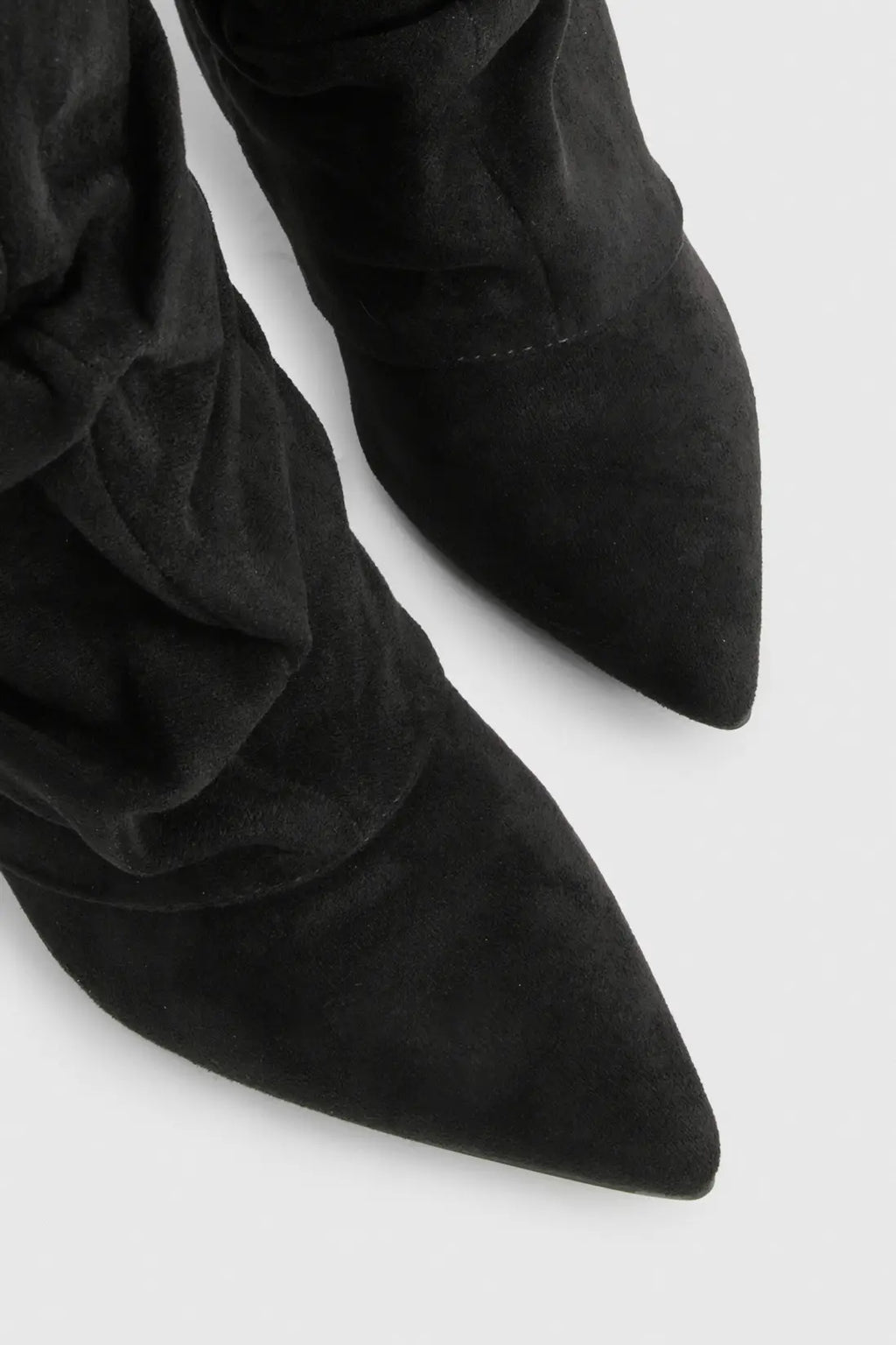 Isla | Pointed Toe Knee-High Slouch Boots