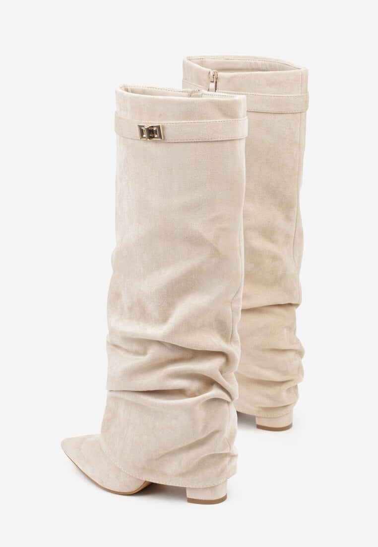 Isla | Pointed Toe Knee-High Slouch Boots
