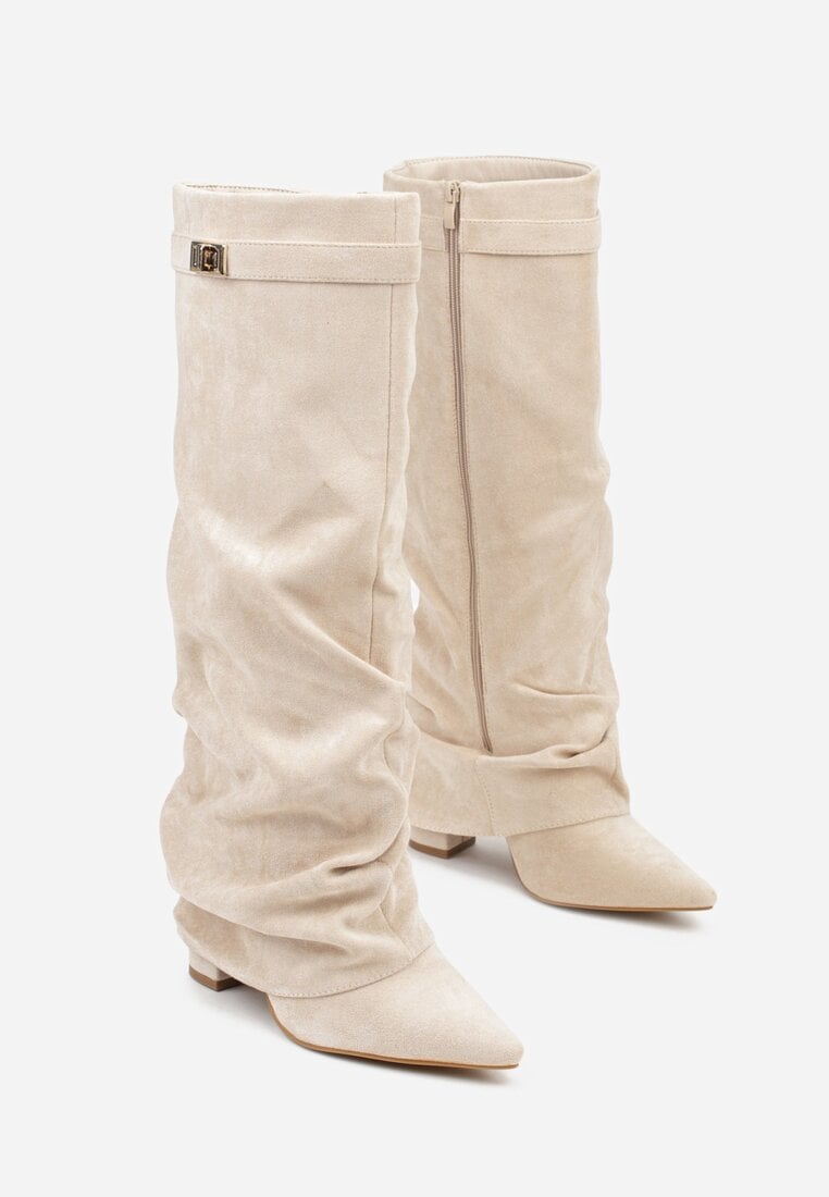 Isla | Pointed Toe Knee-High Slouch Boots
