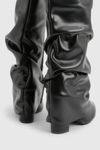 Isla | Pointed Toe Knee-High Slouch Boots