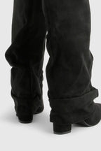 Isla | Pointed Toe Knee-High Slouch Boots