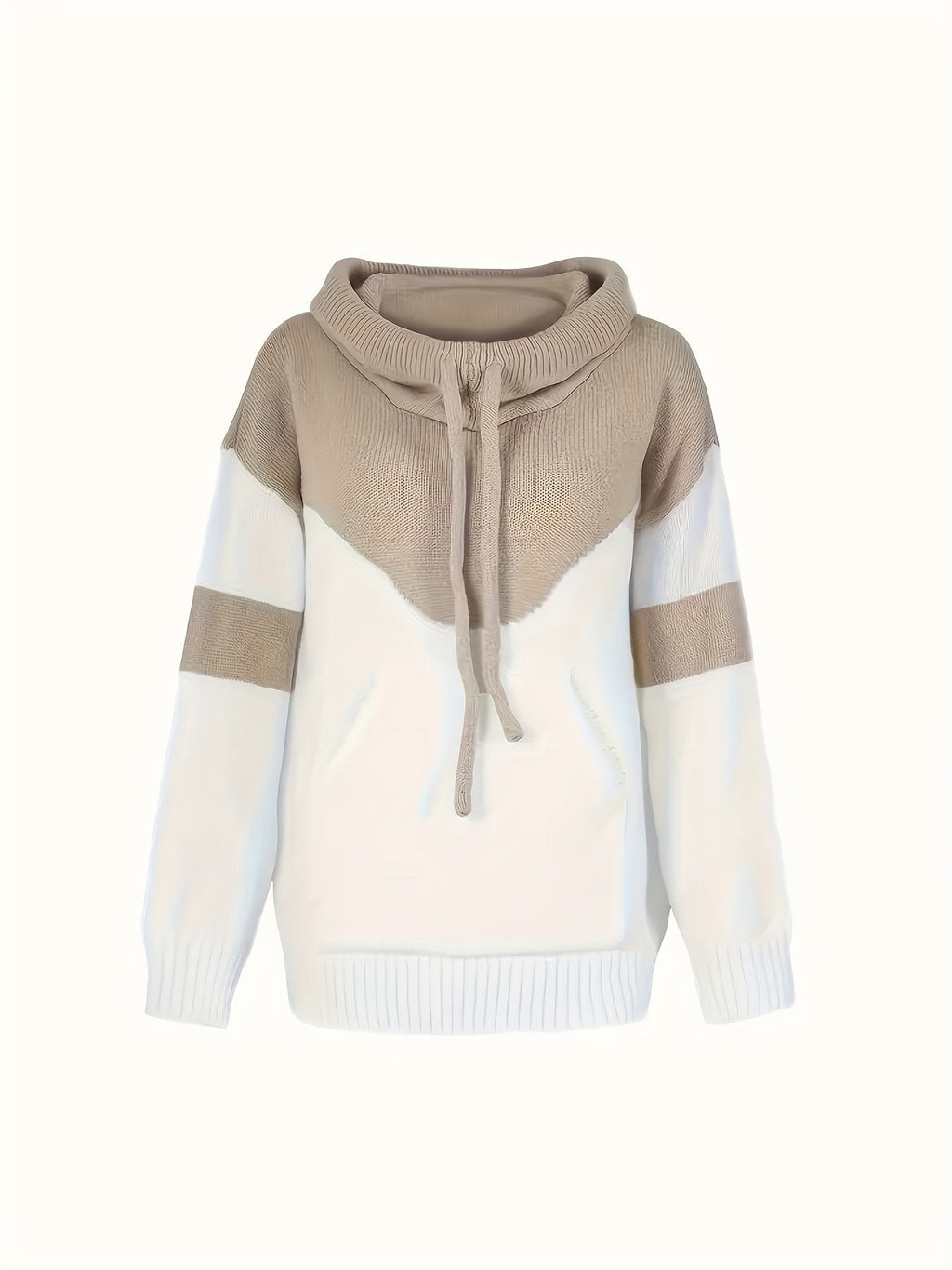 Gretchen | Color-Block Hooded Pullover