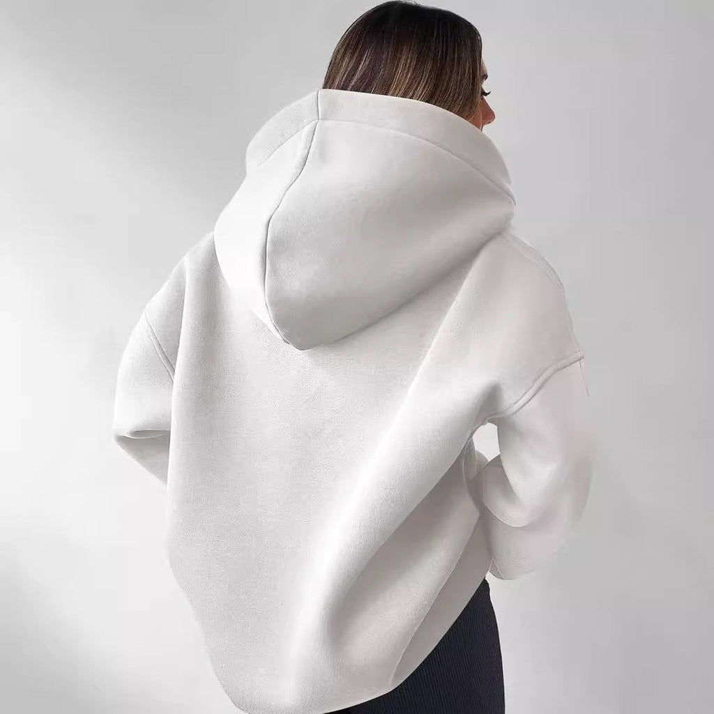 Harlow | Women's Oversized Collared V-Neck Hoodie