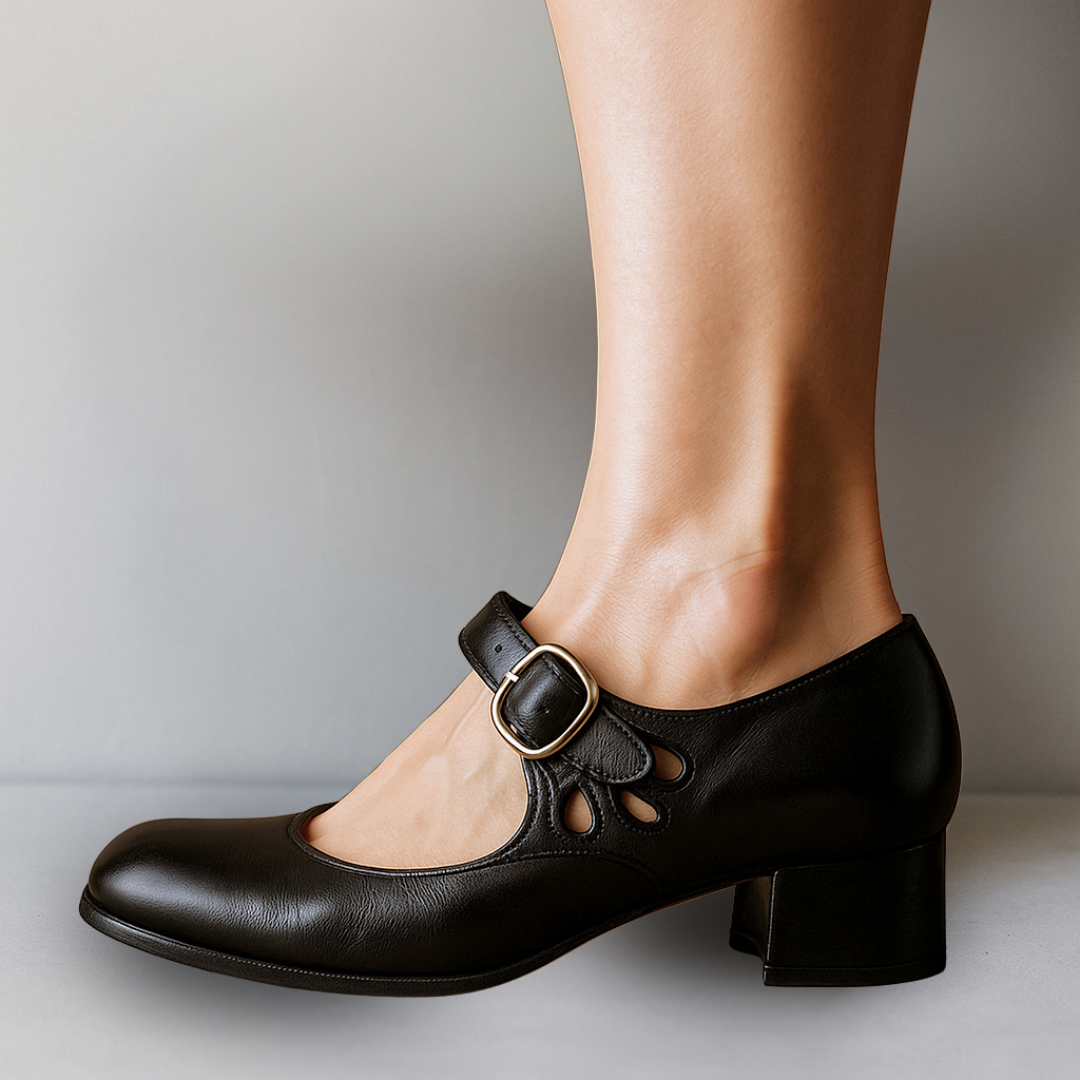 Lorraine | Mary Jane Pumps with Ankle Strap for Women