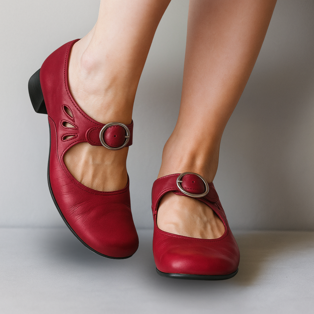 Lorraine | Mary Jane Pumps with Ankle Strap for Women