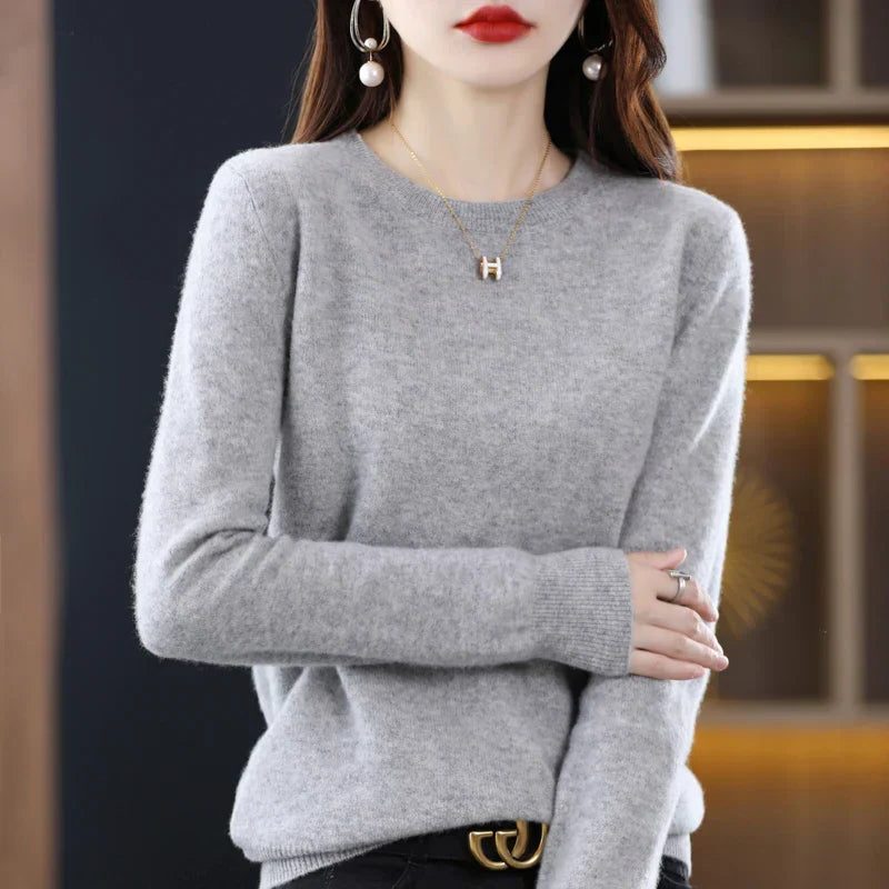 Lucetta | Crew Neck Cashmere Sweater for Women