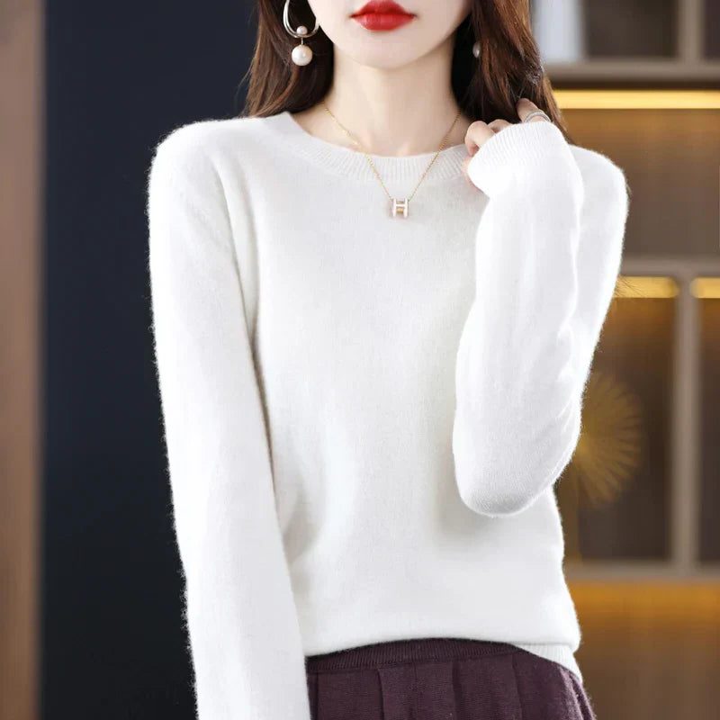 Lucetta | Crew Neck Cashmere Sweater for Women
