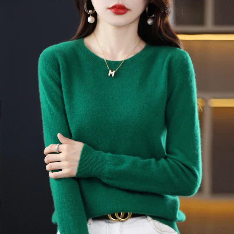 Lucetta | Crew Neck Cashmere Sweater for Women