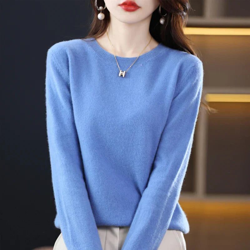 Lucetta | Crew Neck Cashmere Sweater for Women
