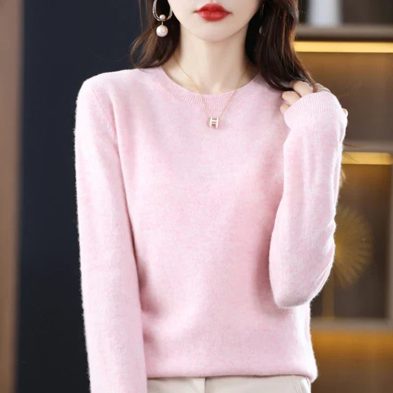 Lucetta | Crew Neck Cashmere Sweater for Women
