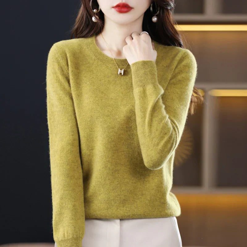 Lucetta | Crew Neck Cashmere Sweater for Women