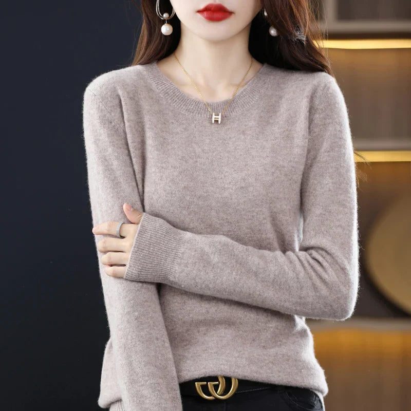 Lucetta | Crew Neck Cashmere Sweater for Women