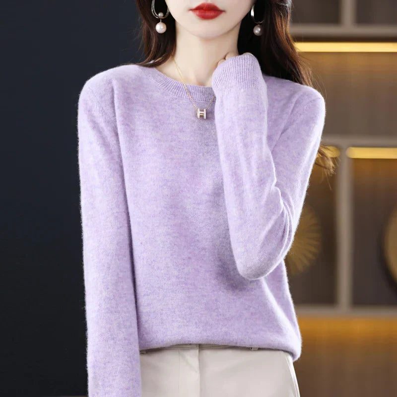 Lucetta | Crew Neck Cashmere Sweater for Women