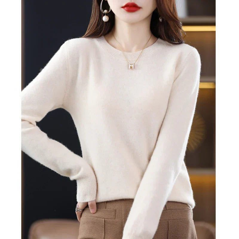 Lucetta | Crew Neck Cashmere Sweater for Women