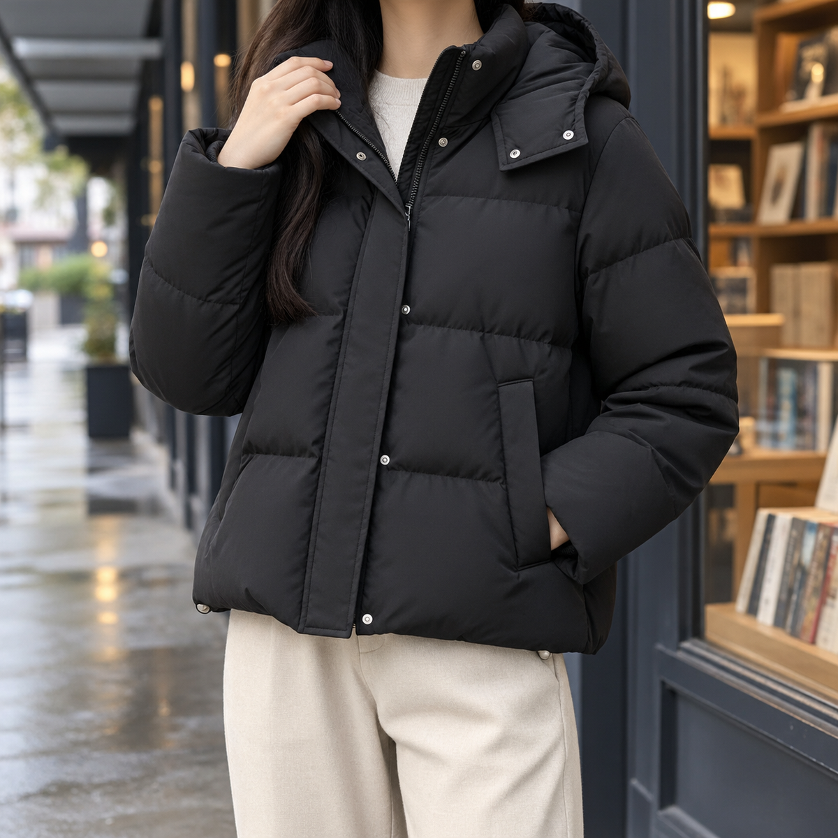 Rilla Short Hooded Puffer Jacket