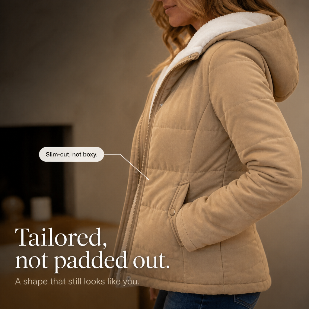 Nadine Sherpa Lined Quilted Jacket