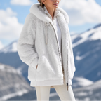 Ambre Colour Block Teddy Jacket