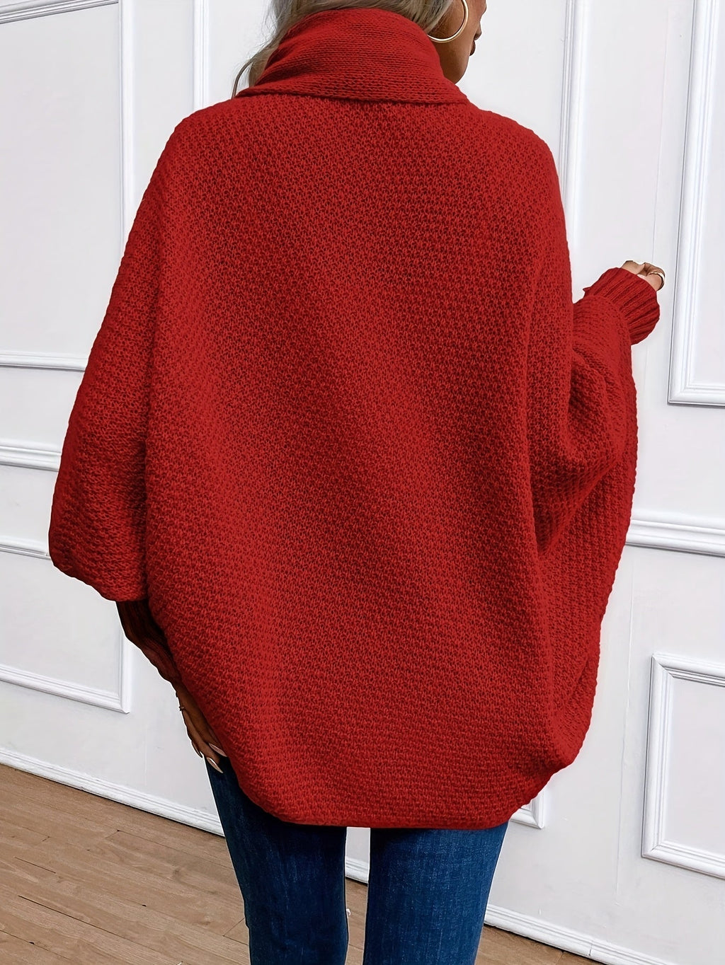 Marisol | Women's Draped Shawl-Collar Batwing Cardigan