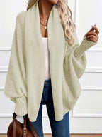 Marisol | Women's Draped Shawl-Collar Batwing Cardigan