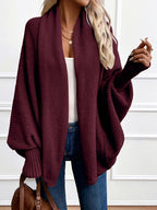 Marisol | Women's Draped Shawl-Collar Batwing Cardigan