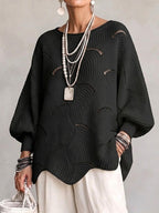 AMARA™ | Elegant Openwork Knit Sweater