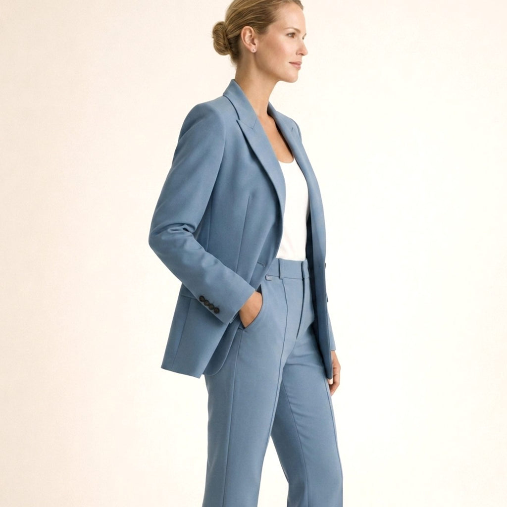 Aria | Women's Wide-Leg Flare Blazer Pant Suit Set