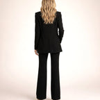 Aria | Women's Wide-Leg Flare Blazer Pant Suit Set